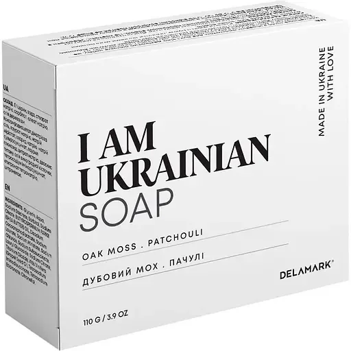 Тверде мило DeLaMark Iamuk з ароматом дубового моху пачулі 110 г
