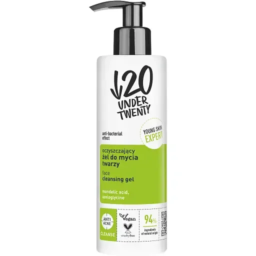 Очищувальний гель для вмивання Under Twenty Anti Acne Face Cleansing Gel 190 мл