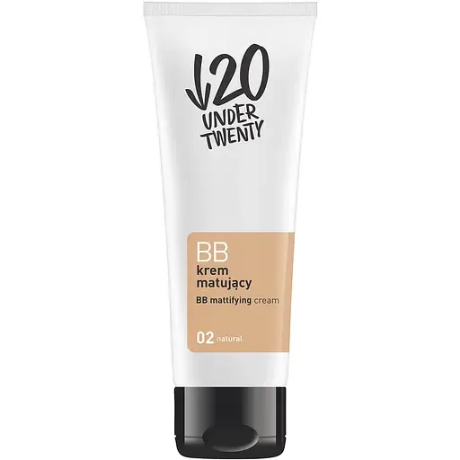 Матувальний антибактеріальний ВВ-крем Under Twenty Anti Acne BB mattifying cream 02 натуральний 60 мл