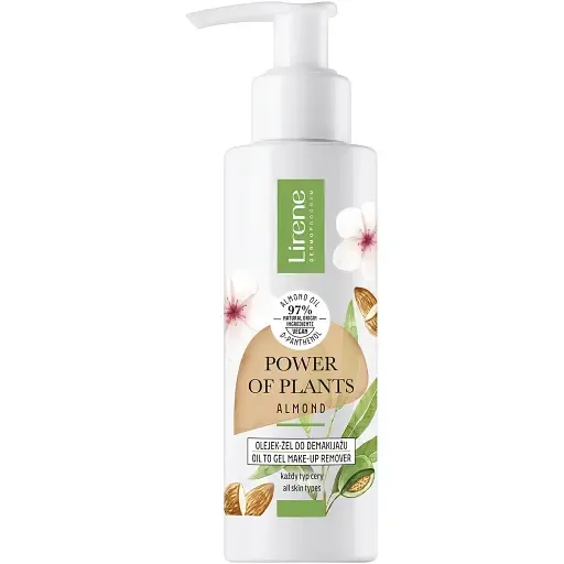 Олія-гель для зняття макіяжу Lirene Power Of Plants Migdal Oil-gel For Makeup Removal 145 мл