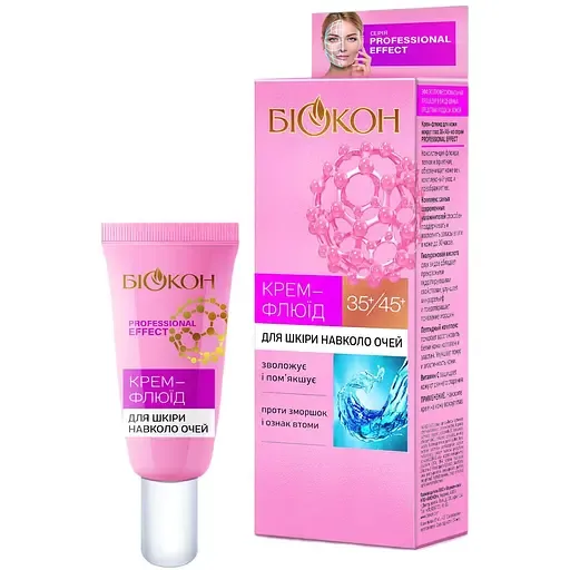 Крем-флюїд для шкіри навколо очей Біокон Professional Effect 35+, 45+ 25 мл