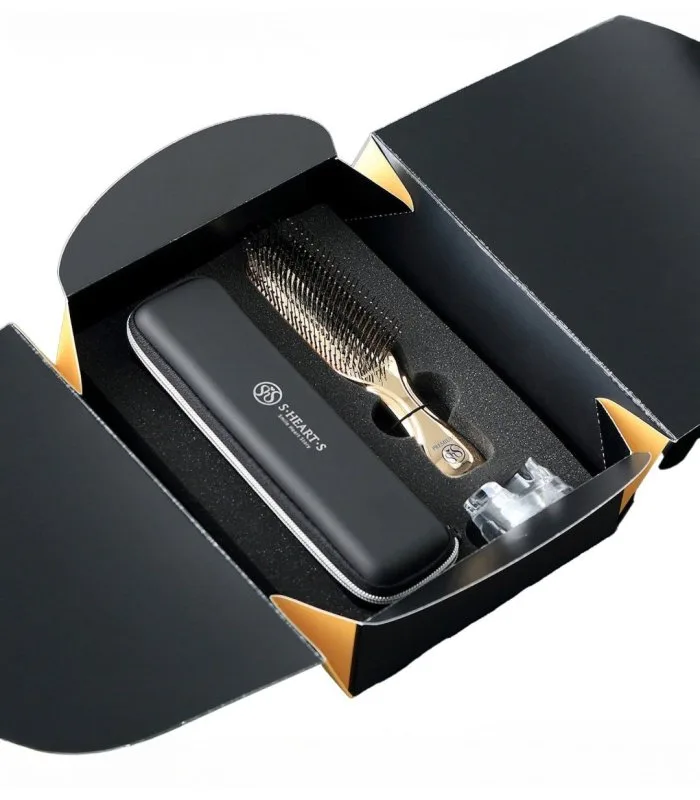 Scalp Brush World Premium Long Gold Gift Box - Професійна щітка для очищення та масажу шкіри голови
