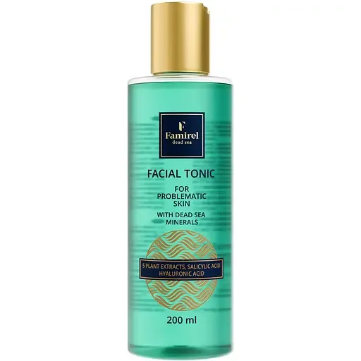 Тонік для обличчя Famirel Hyaluronic & Salicylic Acid and Dead Sea Minerals 200мл