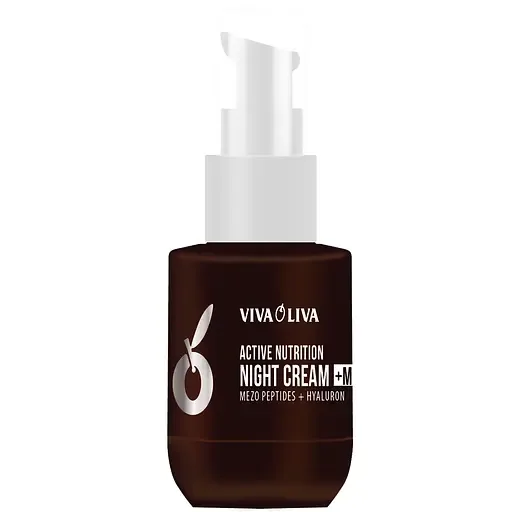 Крем для лица обличчя нічний + маска Viva Oliva Mezo Peptides+Hyaluron Night Cream + Mask Active Nutrition 75 мл (6870)