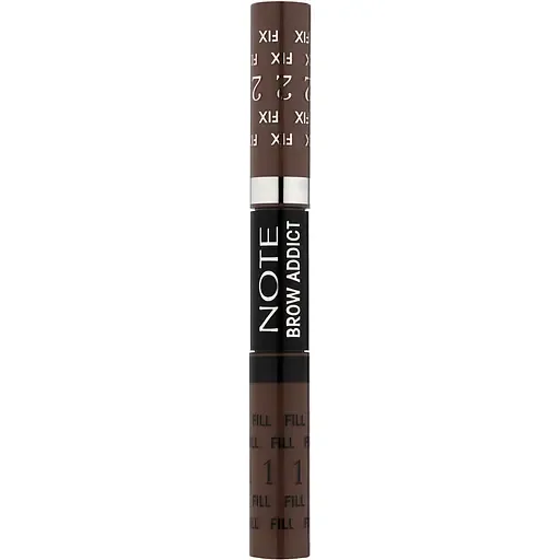 Тінт та гель для брів 2 в 1 Note Cosmetique Brow Addict Tint & Shaping Gel Dark Brown відтінок 3, 10 мл