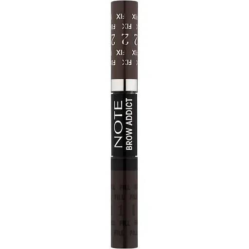 Тінт та гель для брів 2 в 1 Note Cosmetique Brow Addict Tint & Shaping Gel Grey Brown відтінок 4, 10 мл