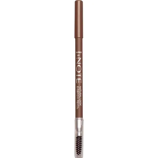 Олівець для брів Note Cosmetique Natural Look Eyebrow Pencil Brown відтінок 3, 1.08 г