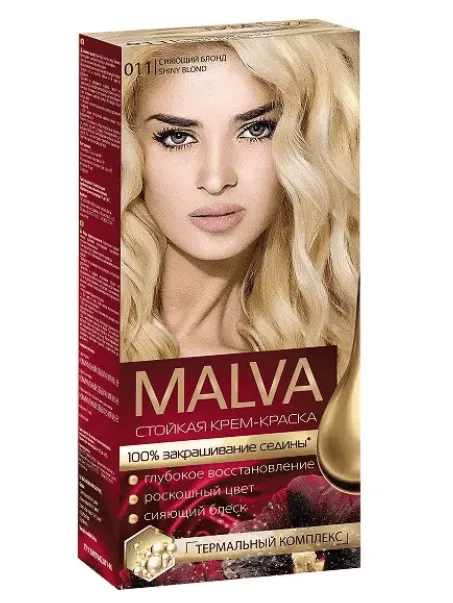 Стійка крем-фарба для волосся Malva Color Revive відтінок 11 сяючий блонд 103 мл