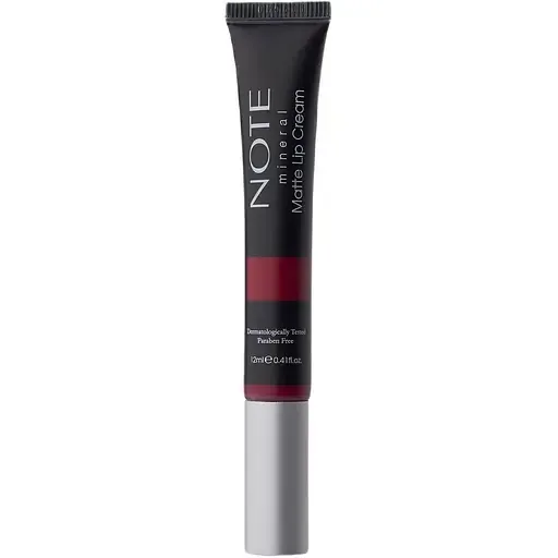 Матовий крем для губ Note Cosmetique Mineral Lip Cream відтінок 06 Go Red 12 мл