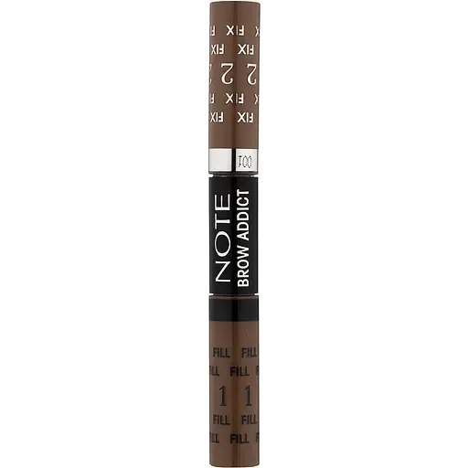 Тінт та гель для брів 2 в 1 Note Cosmetique Brow Addict Tint & Shaping Gel Light Brown відтінок 2, 10 мл