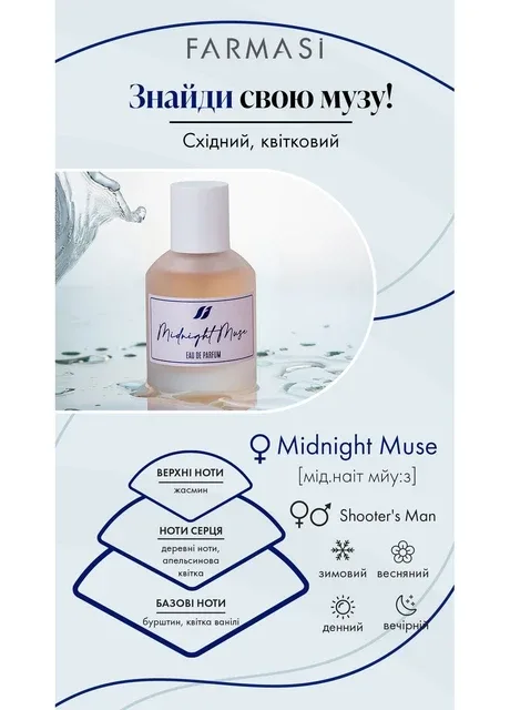 Farmasi Midnight Muse парфумована вода для жінок 50 мл