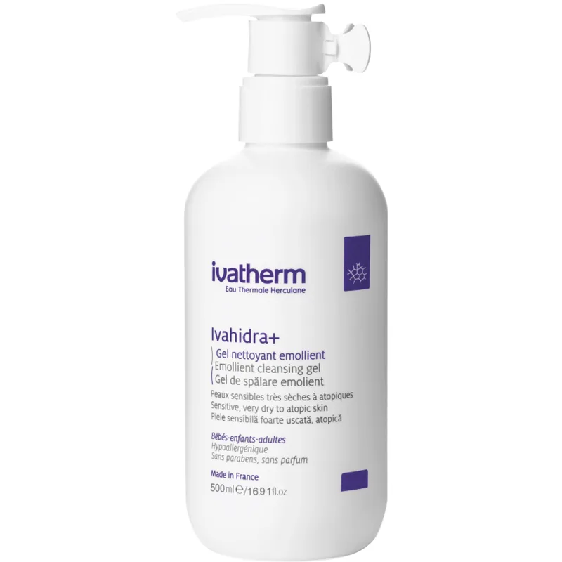 Гель Ivatherm Ivahidra+ Очищуючий для чутливої атопічної шкіри