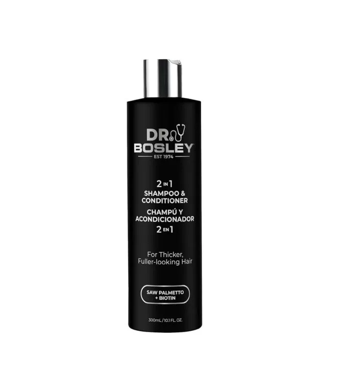 Dr. Bosley 2in1 Shampoo & Conditioner - Шампунь та кондиціонер 2в1 проти випадіння волосся з біотином та сереноа