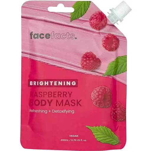 Маска для тіла Face Facts Brightening Raspberry Body Mask освітлювальна малинова 200 мл