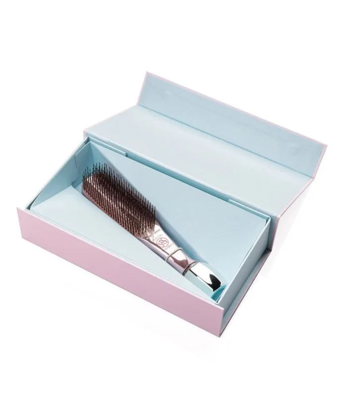 Scalp Brush Bijulie Roller Pink - Подарунковий бокс для масажу шкіри голови та догляду за волоссям