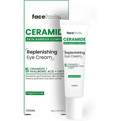 Крем для шкіри навколо очей Face Facts Ceramide Skin Barrier Complex Replenishing Eye Cream відновлювальний 15 мл