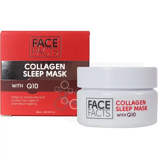 Нічна гель-маска Face Facts Collagen Sleep Mask With Q10 з колагеном та коензимом Q10 50 мл
