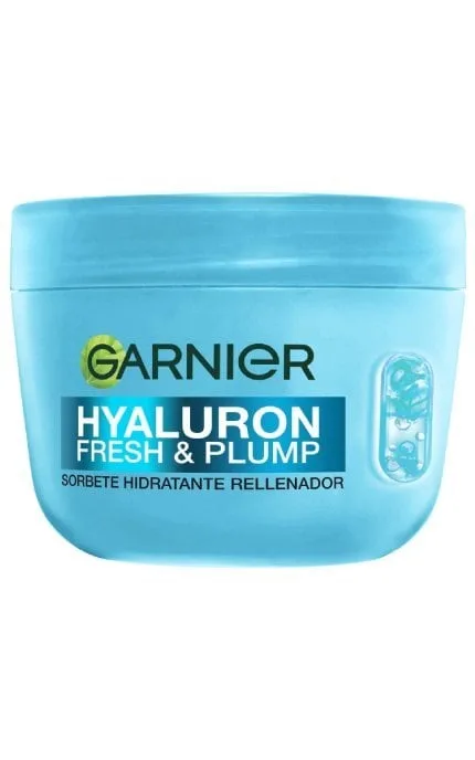 Увлажняющий крем-сорбет Garnier Hyaluron Fresh & Plump Hydrating Sorbet Cream С гиалуроновой кислотой для придания свежести и упругости коже лица 85 г