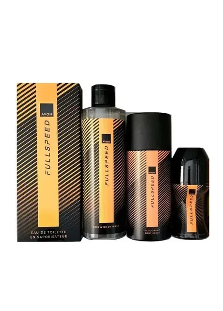 Парфумерний набір Full Speed МЕГА 4в1 (100мл/250/150/50) для нього Фул Спід Cosmetics for Him Avon (316450660)