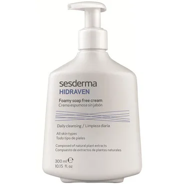 Крем-пінка для очищення обличчя і тіла SesDerma Hidraven Foamy Soapless Cream