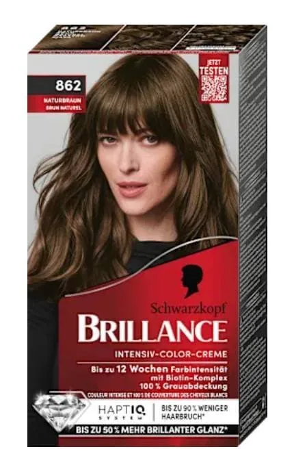 Фарба для волосся Brillance Baseline 862 Natural Brown 170 мл