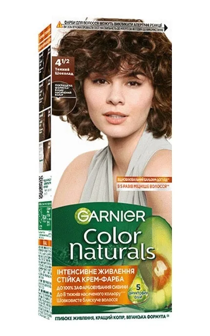 Фарба для волосся Garnier Color Naturals 4 1/2 Темний шоколад