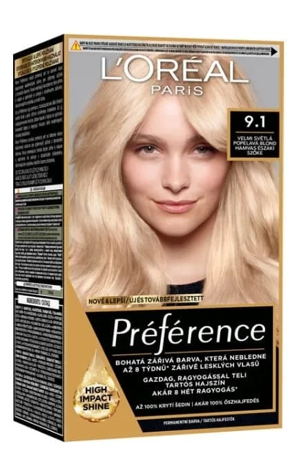 Фарба для волосся L’Oreal Paris Preference 9.1 Вікінг дуже світло-русявий попелястий 1 шт