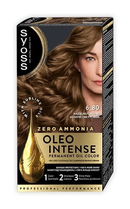 Фарба для волосся SYOSS Oleo Intense 6-80 Золотистий русявий 115 мл