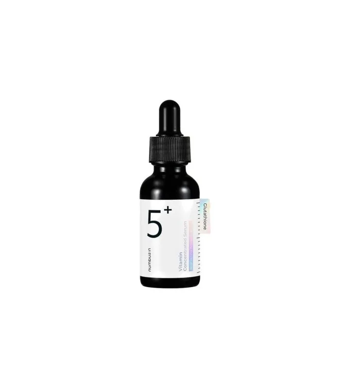 Numbuzin No.5+ Glutathione vitamin concentrated serum - Освітлююча вітамінна сироватка для обличчя від пігментних плям і постакне