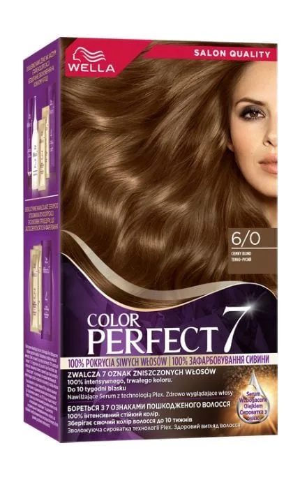Фарба для волосся стійка Wella Color Perfect 7 6/0 Темно-русявий 120 мл