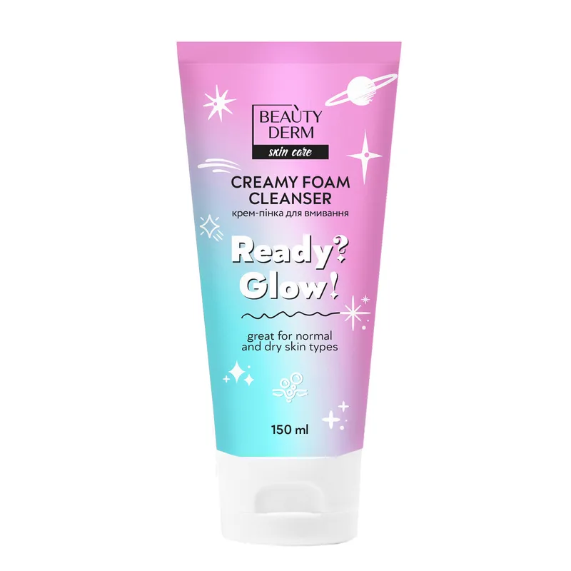 Крем-пінка для вмивання Beauty Derm Ready? Glow! 150 мл