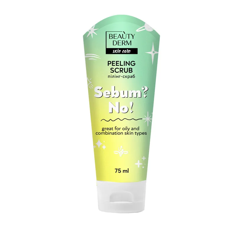 Пілінг-скраб для обличчя Beauty Derm Sebum? No!, 75 мл