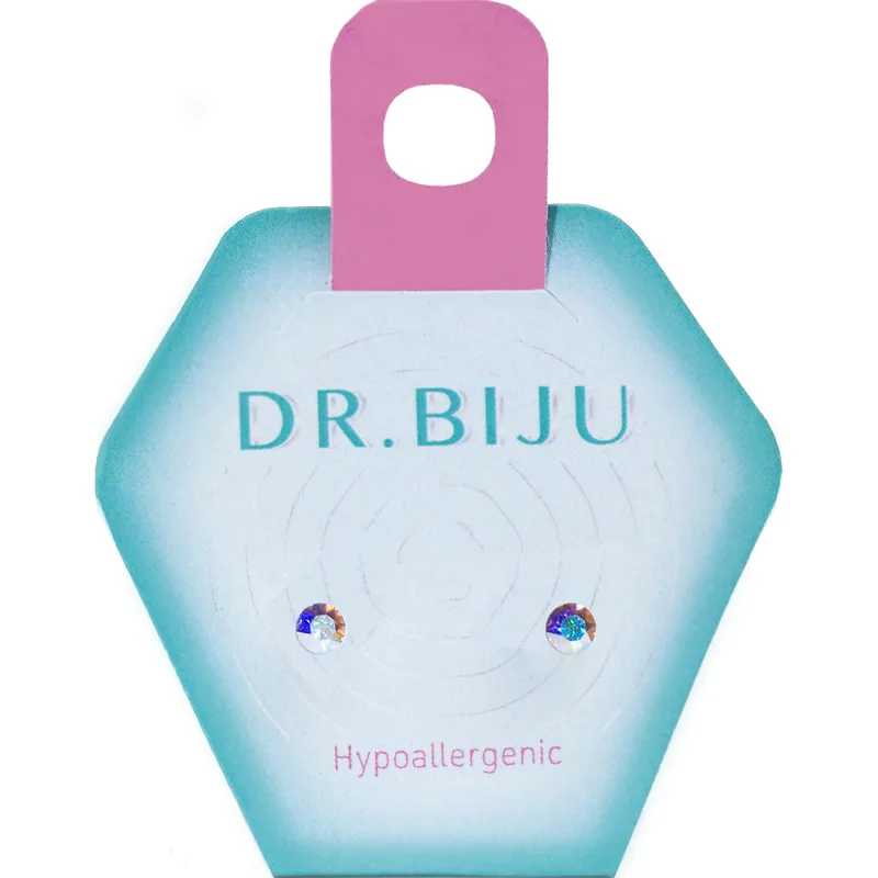 Сережки-голки Dr.Biju Сіріус 3.5 мм Північне сяйво, дитячі, 1 пара