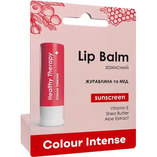 Бальзам для губ Colour Intense Healthy Therapy Захисний 03 Журавлина і Мед 5 г