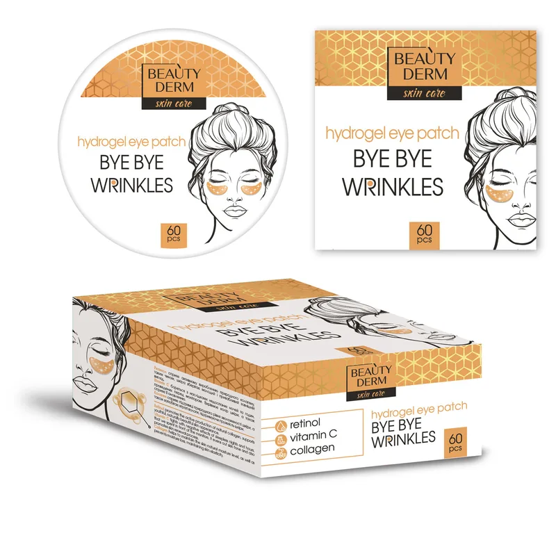 Патчі під очі гідрогелеві BEAUTYDERM Bye Bye wrinkles 60 шт