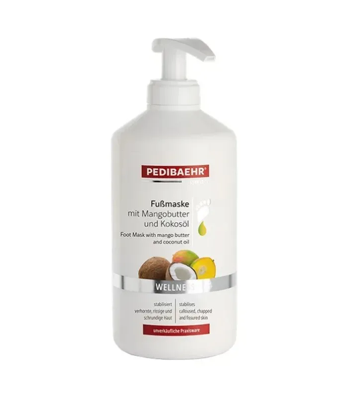 Fussmaske mit Mangobutter und Kokosoel — SPA маска для стоп з маслом манго та кокоса
