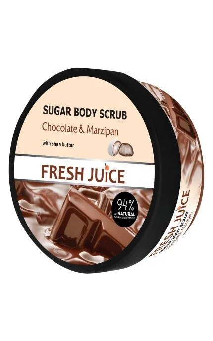 Цукровий скраб для тіла Fresh Juice Шоколад і марципан 225 мл