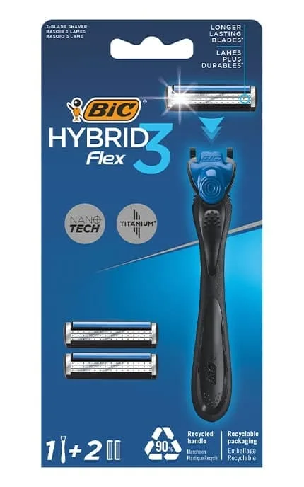 Чоловіча бритва Bic Hybrid 3 flex 2 шт