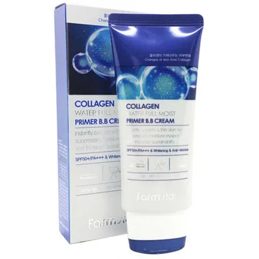 ВВ-крем зволожуючий з колагеном з SPF 50+FarmStay Collagen Water Full Moist Primer BB Cream SPF 50 +