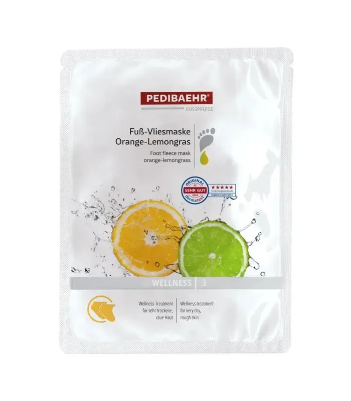 Fuss Vliesmaske Orange Lemongras — Маска для стоп з олією апельсина та лемонграсу