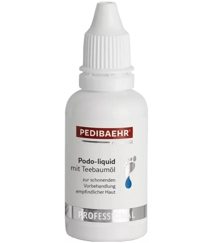 Podo Liquid Mit Teebaumöl — Рідина для попередньої обробки шкіри ніг з олією чайного дерева