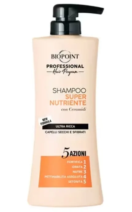 Шампунь BIOPOINT Ultra Nourishing суперживильний для пошкодженного і сухого волосся 400 ml