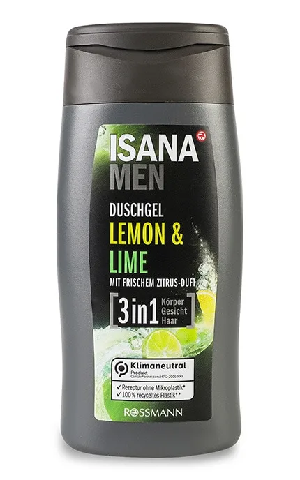 Чоловічий гель для душу Іsana Мen 3в1 Lemon&Lime 300 мл