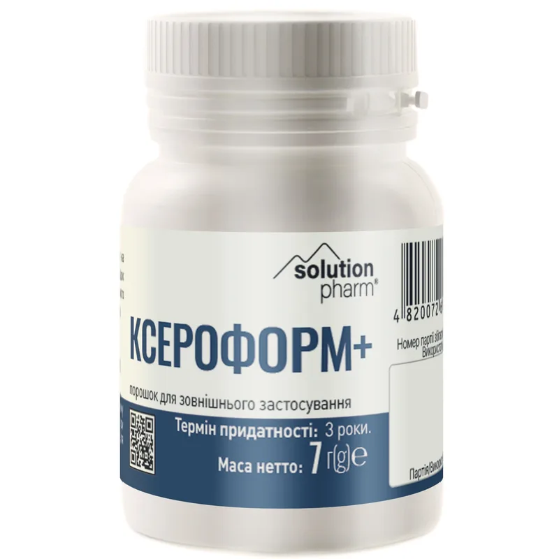 Ксероформ + порошок для зовнішнього застосування 7 г Solution Pharm