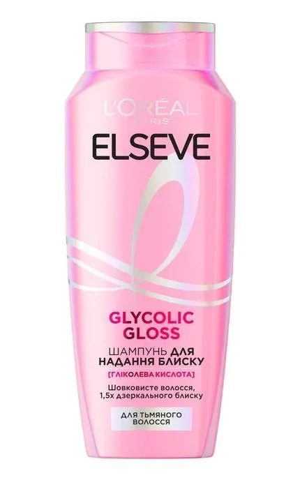 Шампунь L'Oreal Paris Elseve Glycolic Gloss для надання блиску для тьмяного волосся