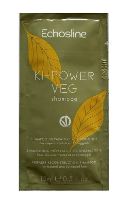 Шампунь Echosline Ki-Power Veg Shampoo для реконструкції пошкодженого волосся 15 мл
