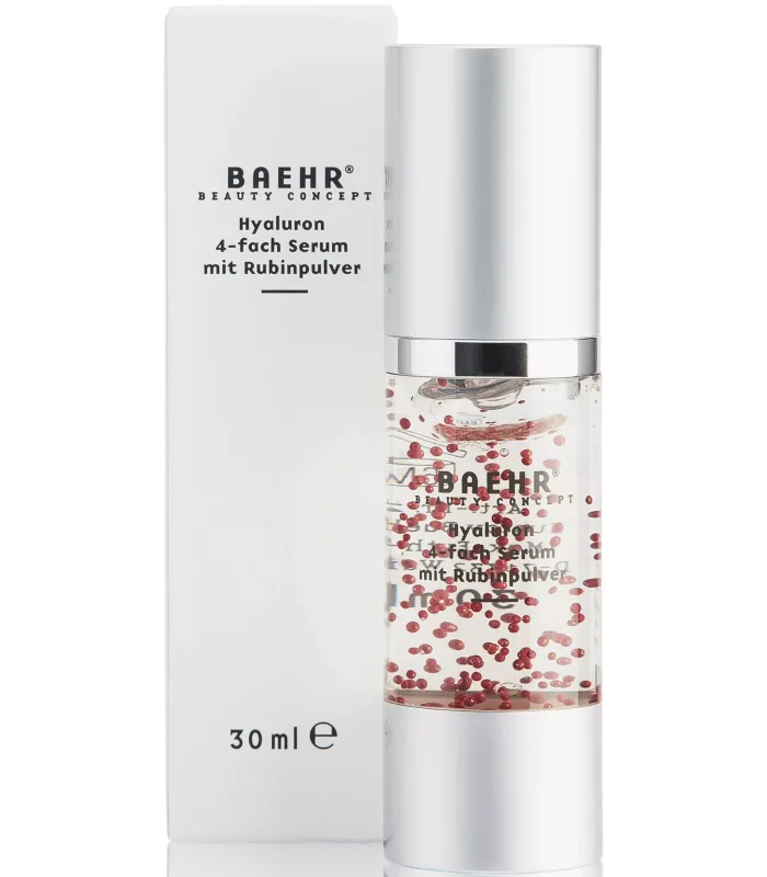Hyaluron 4 Fach Serum Mit Verkapseltem Rubinpulver — Гіалуронова 4-кратна сироватка з рубіном