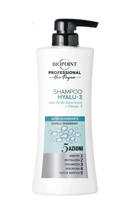 Шампунь для волосся Biopoint Hyalu-3 Відновлення 400 мл