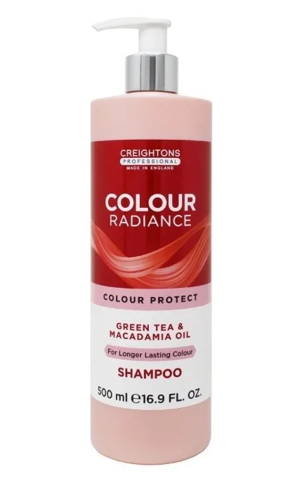 Шампунь для волосся Creightons Professional Colour Radiance зелений чай і масло макадамії 500 мл
