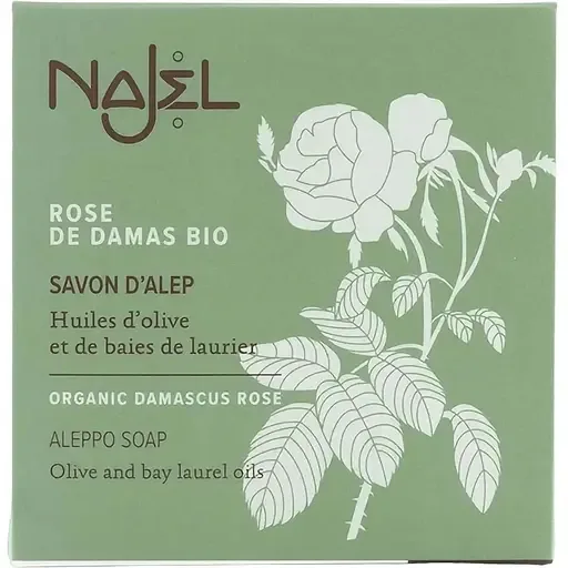 Алеппське мило Najel Aleppo Soap Organic Damascus Rose з органічною Дамаською трояндою 100 г